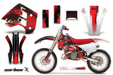 Decal Graphics Kit Wrap For KTM EXC250 EXC300 MXC250 MXC300 1990-1992 CARBONX RED