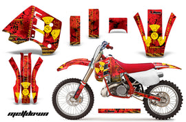 Decal Graphics Kit Wrap For KTM EXC250 EXC300 MXC250 MXC300 1990-1992 MELTDOWN YELLOW RED-atv motorcycle utv parts accessories gear helmets jackets gloves pantsAll Terrain Depot