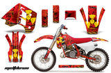 Decal Graphics Kit Wrap For KTM EXC250 EXC300 MXC250 MXC300 1990-1992 MELTDOWN YELLOW RED