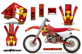 Decal Graphics Kit Wrap For KTM EXC250 EXC300 MXC250 MXC300 1990-1992 MELTDOWN YELLOW RED