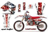 Graphics Kit Decal Wrap + # Plates For KTM EXC250 EXC300 MXC250 MXC300 1990-1992 HATTER RED WHITE