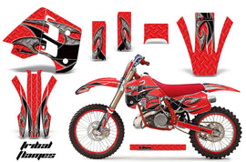 Graphics Kit Decal Wrap + # Plates For KTM EXC250 EXC300 MXC250 MXC300 1990-1992 TRIBAL BLACK RED-atv motorcycle utv parts accessories gear helmets jackets gloves pantsAll Terrain Depot