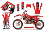 Graphics Kit Decal Wrap + # Plates For KTM EXC250 EXC300 MXC250 MXC300 1990-1992 TRIBAL BLACK RED