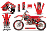 Graphics Kit Decal Wrap + # Plates For KTM EXC250 EXC300 MXC250 MXC300 1990-1992 TRIBAL BLACK RED