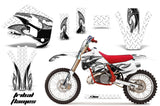 Graphics Kit Decal Wrap + # Plates For KTM EXC250 EXC300 MXC250 MXC300 1990-1992 TRIBAL BLACK WHITE