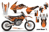 Graphics Kit Decal Wrap + # Plates For KTM SX/SXF/XCF/EXC/TC-F/XC/XCF-W 2013-2016 CARBONX ORANGE