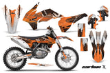 Graphics Kit Decal Wrap For KTM SX/SXF/XCF/EXC/TC-F/XC/XCF-W 2013-2016 CARBONX ORANGE