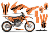 Graphics Kit Decal Wrap + # Plates For KTM SX/SXF/XCF/EXC/TC-F/XC/XCF-W 2013-2016 CONTENDER BLACK ORANGE