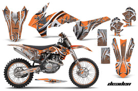 Graphics Kit Decal Wrap + # Plates For KTM SX/SXF/XCF/EXC/TC-F/XC/XCF-W 2013-2016 DEADEN ORANGE-atv motorcycle utv parts accessories gear helmets jackets gloves pantsAll Terrain Depot