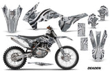 Graphics Kit Decal Wrap For KTM SX/SXF/XCF/EXC/TC-F/XC/XCF-W 2013-2016 DEADEN SILVER
