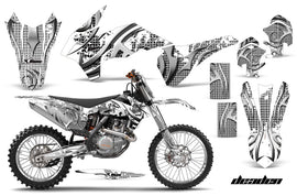 Graphics Kit Decal Wrap + # Plates For KTM SX/SXF/XCF/EXC/TC-F/XC/XCF-W 2013-2016 DEADEN WHITE-atv motorcycle utv parts accessories gear helmets jackets gloves pantsAll Terrain Depot