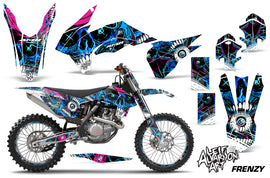 Graphics Kit Decal Wrap + # Plates For KTM SX/SXF/XCF/EXC/TC-F/XC/XCF-W 2013-2016 FRENZY BLUE-atv motorcycle utv parts accessories gear helmets jackets gloves pantsAll Terrain Depot