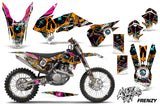 Graphics Kit Decal Wrap + # Plates For KTM SX/SXF/XCF/EXC/TC-F/XC/XCF-W 2013-2016 FRENZY ORANGE