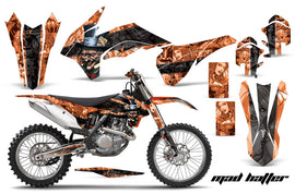 Graphics Kit Decal Wrap For KTM SX/SXF/XCF/EXC/TC-F/XC/XCF-W 2013-2016 HATTER BLACK ORANGE-atv motorcycle utv parts accessories gear helmets jackets gloves pantsAll Terrain Depot