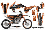 Graphics Kit Decal Wrap + # Plates For KTM SX/SXF/XCF/EXC/TC-F/XC/XCF-W 2013-2016 HATTER BLACK ORANGE