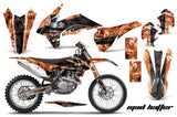 Graphics Kit Decal Wrap For KTM SX/SXF/XCF/EXC/TC-F/XC/XCF-W 2013-2016 HATTER BLACK ORANGE