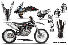 Load image into Gallery viewer, Graphics Kit Decal Wrap For KTM SX/SXF/XCF/EXC/TC-F/XC/XCF-W 2013-2016 HATTER BLACK WHITE-atv motorcycle utv parts accessories gear helmets jackets gloves pantsAll Terrain Depot