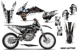 Graphics Kit Decal Wrap For KTM SX/SXF/XCF/EXC/TC-F/XC/XCF-W 2013-2016 HATTER BLACK WHITE-atv motorcycle utv parts accessories gear helmets jackets gloves pantsAll Terrain Depot