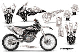 Graphics Kit Decal Wrap + # Plates For KTM SX/SXF/XCF/EXC/TC-F/XC/XCF-W 2013-2016 REAPER WHITE