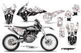 Graphics Kit Decal Wrap + # Plates For KTM SX/SXF/XCF/EXC/TC-F/XC/XCF-W 2013-2016 REAPER WHITE