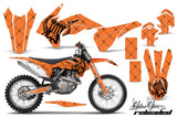 Graphics Kit Decal Wrap For KTM SX/SXF/XCF/EXC/TC-F/XC/XCF-W 2013-2016 RELOADED BLACK ORANGE