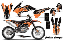 Load image into Gallery viewer, Graphics Kit Decal Wrap For KTM SX/SXF/XCF/EXC/TC-F/XC/XCF-W 2013-2016 TRIBAL ORANGE BLACK-atv motorcycle utv parts accessories gear helmets jackets gloves pantsAll Terrain Depot
