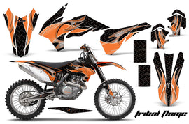 Graphics Kit Decal Wrap For KTM SX/SXF/XCF/EXC/TC-F/XC/XCF-W 2013-2016 TRIBAL ORANGE BLACK-atv motorcycle utv parts accessories gear helmets jackets gloves pantsAll Terrain Depot