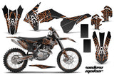 Graphics Kit Decal Wrap + # Plates For KTM SX/SXF/XCF/EXC/TC-F/XC/XCF-W 2013-2016 WIDOW ORANGE BLACK