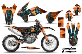 Graphics Kit Decal Wrap For KTM SX/SXF/XCF/EXC/TC-F/XC/XCF-W 2013-2016 ZOMBIE ORANGE-atv motorcycle utv parts accessories gear helmets jackets gloves pantsAll Terrain Depot