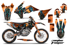 Load image into Gallery viewer, Graphics Kit Decal Wrap + # Plates For KTM SX/SXF/XCF/EXC/TC-F/XC/XCF-W 2013-2016 ZOMBIE ORANGE-atv motorcycle utv parts accessories gear helmets jackets gloves pantsAll Terrain Depot
