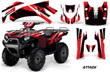 Load image into Gallery viewer, ATV Graphics Kit Quad Decal Wrap For Kawasaki Brute Force 750i 2005-2011 ATTACK RED-atv motorcycle utv parts accessories gear helmets jackets gloves pantsAll Terrain Depot