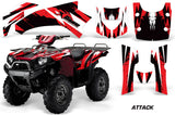ATV Graphics Kit Quad Decal Wrap For Kawasaki Brute Force 650i 2004-2012 ATTACK RED