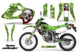Dirt Bike Graphics Kit Decal Sticker Wrap For Kawasaki KLX250 1998-2003 BONES GREEN