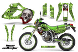 Graphics Kit Decal Sticker Wrap + # Plates For Kawasaki KLX250 1998-2003 BONES GREEN