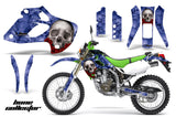 Dirt Bike Graphics Kit Decal Sticker Wrap For Kawasaki KLX250 1998-2003 BONES BLUE