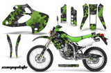 Dirt Bike Graphics Kit Decal Sticker Wrap For Kawasaki KLX250 1998-2003 CAMOPLATE GREEN