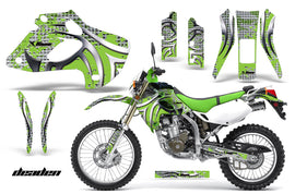 Dirt Bike Graphics Kit Decal Sticker Wrap For Kawasaki KLX250 1998-2003 DEADEN GREEN-atv motorcycle utv parts accessories gear helmets jackets gloves pantsAll Terrain Depot