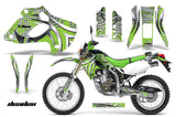 Dirt Bike Graphics Kit Decal Sticker Wrap For Kawasaki KLX250 1998-2003 DEADEN GREEN
