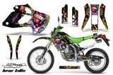 Dirt Bike Graphics Kit Decal Sticker Wrap For Kawasaki KLX250 1998-2003 EDHLK BLACK