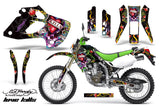 Dirt Bike Graphics Kit Decal Sticker Wrap For Kawasaki KLX250 1998-2003 EDHLK BLACK