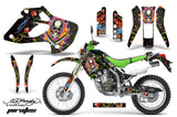 Dirt Bike Graphics Kit Decal Sticker Wrap For Kawasaki KLX250 1998-2003 EDHP BLACK