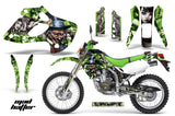 Dirt Bike Graphics Kit Decal Sticker Wrap For Kawasaki KLX250 1998-2003 HATTER GREEN SILVER