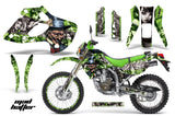 Graphics Kit Decal Sticker Wrap + # Plates For Kawasaki KLX250 1998-2003 HATTER SILVER GREEN