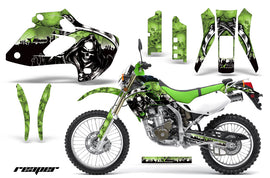 Dirt Bike Graphics Kit Decal Sticker Wrap For Kawasaki KLX250 1998-2003 REAPER GREEN-atv motorcycle utv parts accessories gear helmets jackets gloves pantsAll Terrain Depot