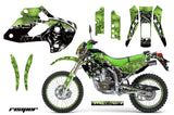 Graphics Kit Decal Sticker Wrap + # Plates For Kawasaki KLX250 1998-2003 REAPER GREEN