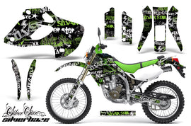 Dirt Bike Graphics Kit Decal Sticker Wrap For Kawasaki KLX250 1998-2003 SSSH GREEN BLACK-atv motorcycle utv parts accessories gear helmets jackets gloves pantsAll Terrain Depot