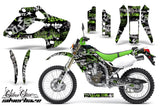 Dirt Bike Graphics Kit Decal Sticker Wrap For Kawasaki KLX250 1998-2003 SSSH GREEN BLACK