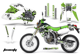 Dirt Bike Graphics Kit Decal Sticker Wrap For Kawasaki KLX250 1998-2003 TOXIC GREEN WHITE-atv motorcycle utv parts accessories gear helmets jackets gloves pantsAll Terrain Depot