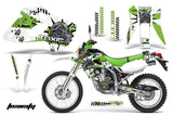 Dirt Bike Graphics Kit Decal Sticker Wrap For Kawasaki KLX250 1998-2003 TOXIC GREEN WHITE