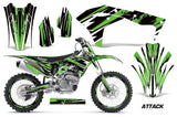 Graphics Kit Decal Sticker Wrap + # Plates For Kawasaki KXF250 2017-2018 ATTACK GREEN